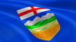 Albertan flag in the wind