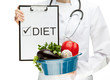 Doctor prescribing diet