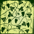 Bunch of grapes, plant background