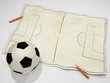 Fußballfeld Skizze
