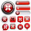 Aim high-detailed web button collection.
