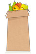 cute fruit paper bag