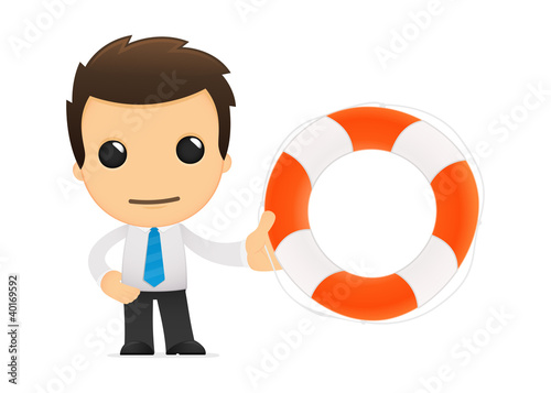 Vector: funny cartoon office worker funny cartoon office worker