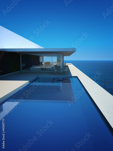 Illustration: Modern Luxury Loft / Apartment with Ocean View + Infinity Pool Modern Luxury Loft / Apartment with Ocean View + Infinity Pool