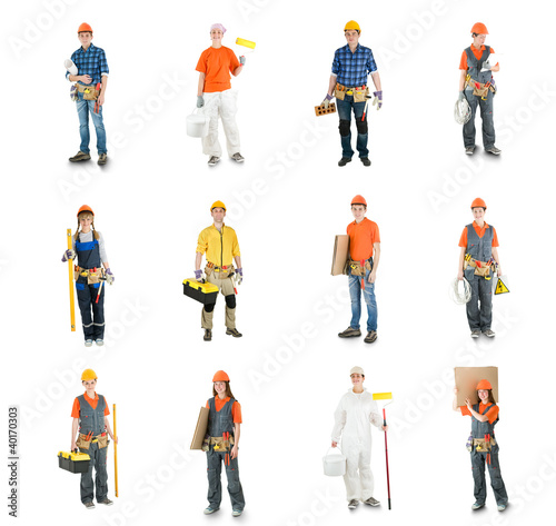 Photo: repair people isolated repair people isolated
