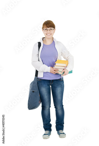 Photo: student isolated student isolated