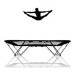 silhouette of girl on trampoline silhouette of girl on trampoline