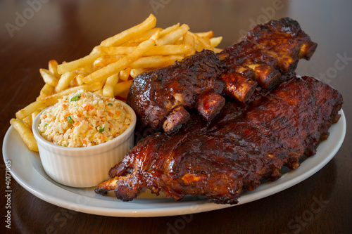 Photo: Pork ribs back meal Pork ribs back meal