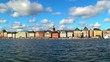 Zoom panorama of the Old Town in Stockholm, Sweden