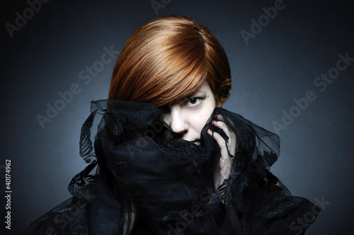 Photo: Mysterious girl, horror Mysterious girl, horror