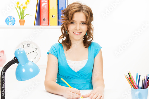 Photo: happy and smiling woman happy and smiling woman