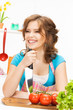 beautiful woman in the kitchen beautiful woman in the kitchen