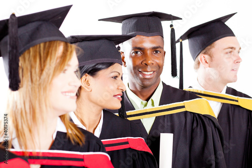 Photo: group of diverse graduates at graduation group of diverse graduates at graduation