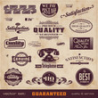 Vector: vintage quality and service labels vintage quality and service labels