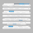 Web design elements with icons set: Navigation menu bars Web design elements with icons set: Navigation menu bars