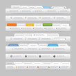 Web design elements with icons set: Navigation menu bars Web design elements with icons set: Navigation menu bars