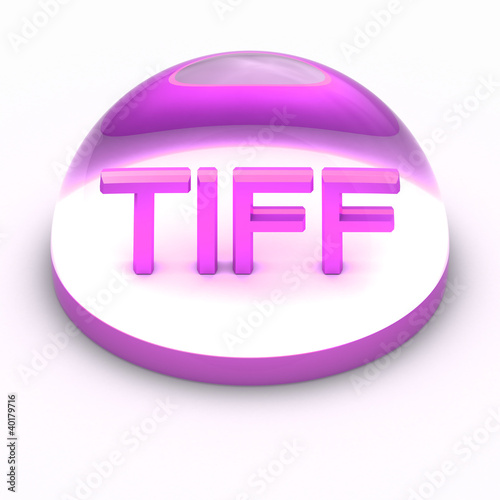 Illustration: 3D Style file format icon - TIFF 3D Style file format icon - TIFF
