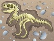 Vector: Tyrannosaurus excavation site Tyrannosaurus excavation site