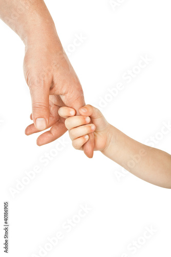 Photo: Father giving hand to a child Father giving hand to a child