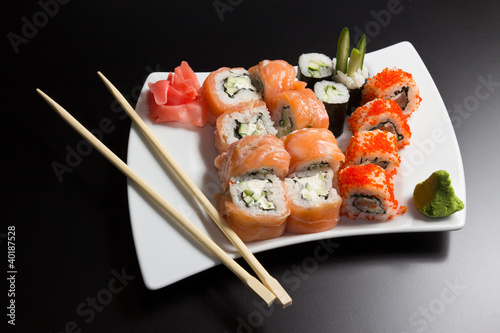 Photo: Japanese sushi seafood Japanese sushi seafood