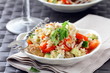 salad with rice, vegetables and tuna salad with rice, vegetables and tuna
