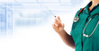 hospital nurse holding syringe