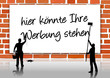 Wand Werbefläche Banner Werbung