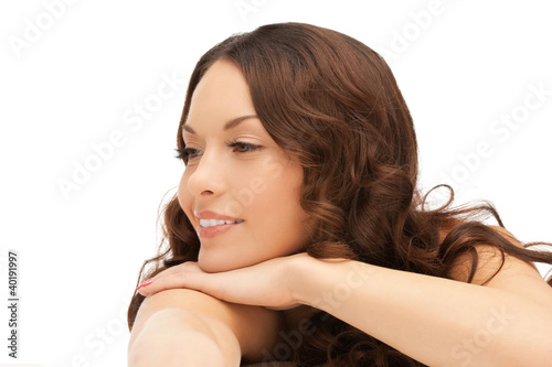 Photo: beautiful woman in spa salon beautiful woman in spa salon