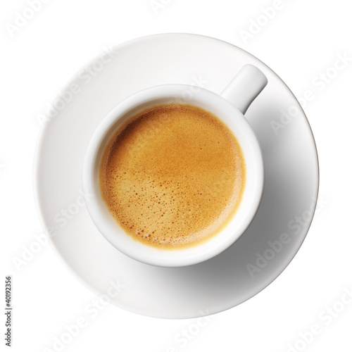 Foto: coffee cup on white background coffee cup on white background