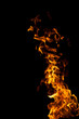 Flammen vor schwarz 1