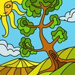 albero in campagna