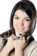 The beautiful girl in a scarf, the Moslem