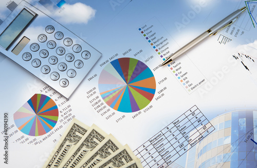 Illustration: Financial and business charts and graphs Financial and business charts and graphs
