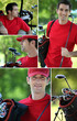 Collage of a golfer Collage of a golfer