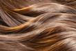 Beautiful healthy shiny hair texture with highlighted golden str