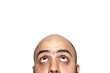 half face expression looking