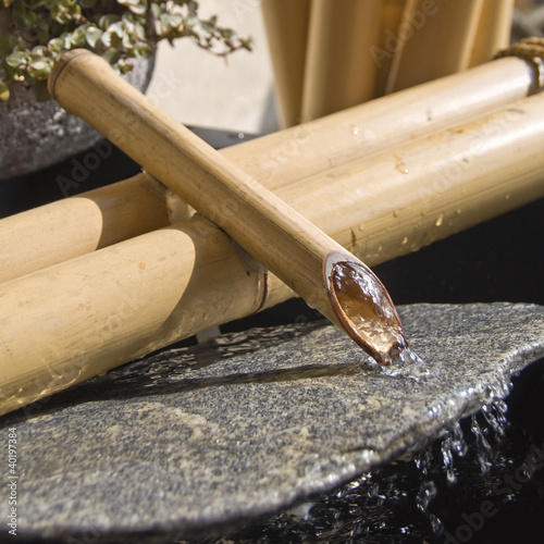 Photo: Fontaine en bambou Fontaine en bambou
