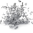 3d numbers exploded