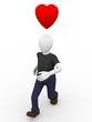 man in love