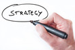 Foto: Hand writing Strategy on whiteboard Hand writing Strategy on whiteboard