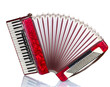 Retro accordion isolated on white Retro accordion isolated on white