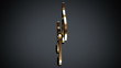 Gold music notes