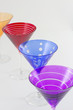 Colorful Martini Glasses