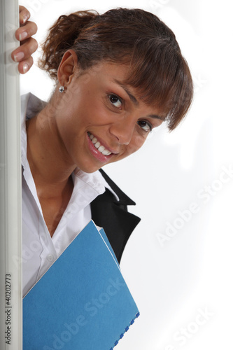 Photo: Closeup of pretty student Closeup of pretty student