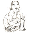 girl with candle
