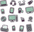cartoon technology icons 1