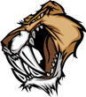 Cougar Saber Tooth Cat Mascot Head Vector Graphic Cougar Saber Tooth Cat Mascot Head Vector Graphic