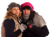 Foto: Two young women in winter clothes Two young women in winter clothes