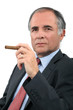 Executive with a cigar