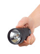 Flashlight in hand